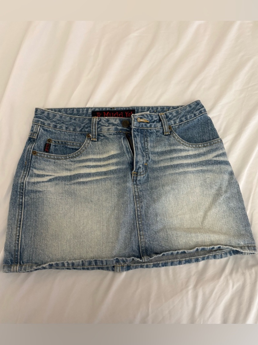 Mudd Light Blue Washed Denim Skirt | Women's Size: 7